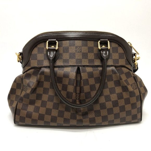 Auth LOUIS VUITTON N51998 Damier TreviGM 2WAY bag Hand Bag Damier Canvas Brown - Picture 10 of 16